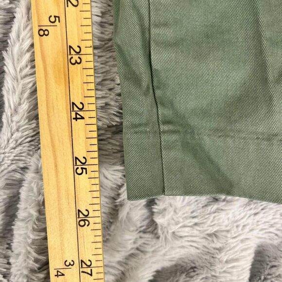 Old Navy Pixie Pants Women’s 6 Regular Green Mid Rise Stretch Skinny Ankle - Picture 6 of 7